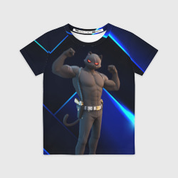 Детская футболка 3D Fortnite Meowscles Shadow
