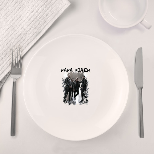 Набор: тарелка + кружка Papa Roach Папа Роач - фото 4