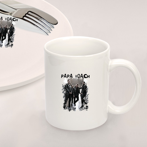 Набор: тарелка + кружка Papa Roach Папа Роач - фото 2
