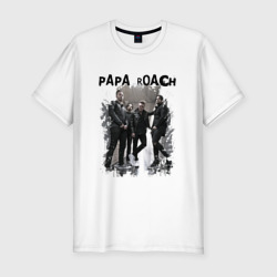 Мужская футболка хлопок Slim Papa Roach Папа Роач