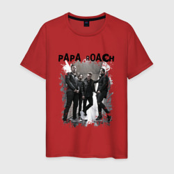 Мужская футболка хлопок Papa Roach Папа Роач