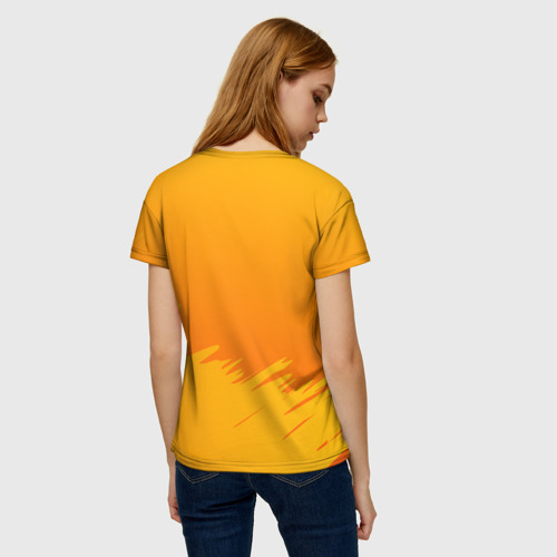 Женская футболка 3D с принтом Agent Peely Агент Пили, вид сзади #2