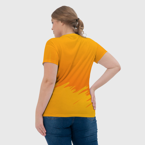 Женская футболка 3D с принтом Agent Peely Агент Пили, вид сзади #2
