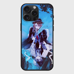 Чехол силиконовый для Apple iPhone 15 Pro Мax матовый Osamu and Chuya