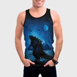 Мужская майка 3D Godzilla Годзилла - фото 2