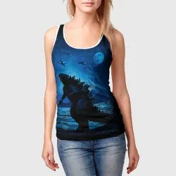 Женская майка 3D Godzilla Годзилла - фото 2