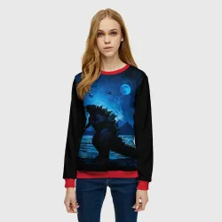 Женский свитшот 3D Godzilla Годзилла - фото 2