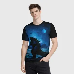 Мужская футболка 3D Godzilla Годзилла - фото 2