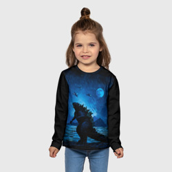 Детский лонгслив 3D Godzilla Годзилла - фото 2
