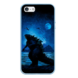 Чехол для iPhone 5/5S матовый Godzilla Годзилла