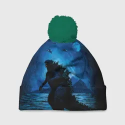 Шапка 3D c помпоном Godzilla Годзилла