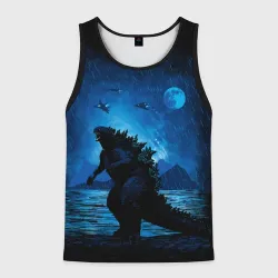 Мужская майка 3D Godzilla Годзилла