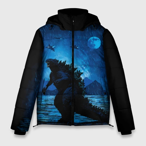 Мужская зимняя куртка 3D Godzilla Годзилла