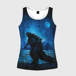 Женская майка 3D Godzilla Годзилла