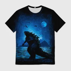 Мужская футболка 3D Godzilla Годзилла