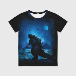 Детская футболка 3D Godzilla Годзилла