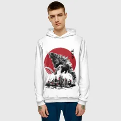 Мужская толстовка 3D Godzilla Годзилла - фото 3