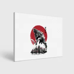 Холст прямоугольный Godzilla Годзилла