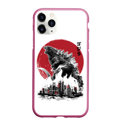 Чехол для iPhone 11 Pro матовый Godzilla Годзилла