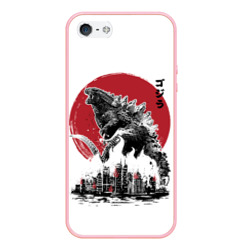 Чехол для iPhone 5/5S матовый Godzilla Годзилла