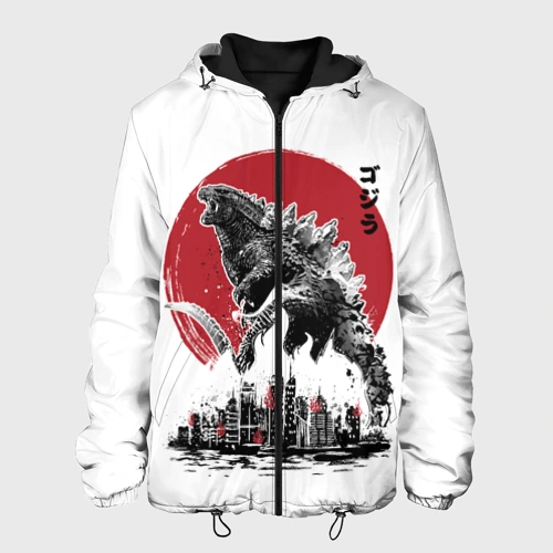 Мужская куртка 3D Godzilla Годзилла