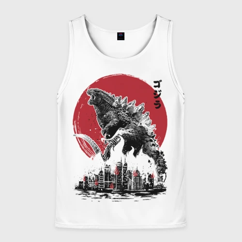 Мужская майка 3D Godzilla Годзилла