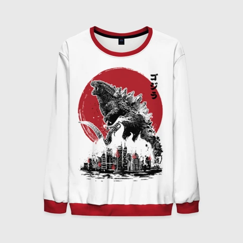 Мужской свитшот 3D Godzilla Годзилла