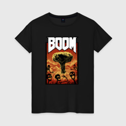 Женская футболка хлопок DOOM BOOM