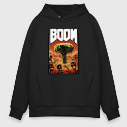 Мужское худи Oversize хлопок DOOM BOOM