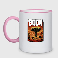 Кружка двухцветная DOOM BOOM