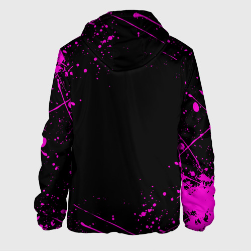 Мужская куртка 3D Дзётаро указывает фиолетовые брызги, цвет 3D печать - фото 2
