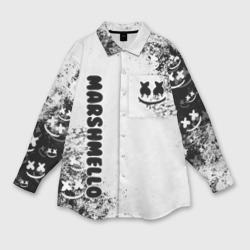 Мужская рубашка oversize 3D Marshmello