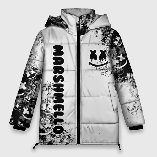 Женская зимняя куртка Oversize Marshmello, цвет черный