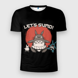 Мужская футболка 3D Slim Totoro sumo