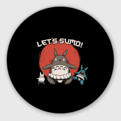 Круглый коврик для мышки Totoro sumo