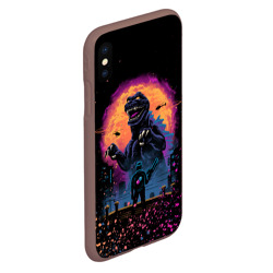 Чехол для iPhone XS Max матовый Godzilla Годзилла - фото 2