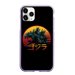 Чехол для iPhone 11 Pro матовый Godzilla Годзилла