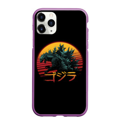 Чехол для iPhone 11 Pro Max матовый Godzilla Годзилла