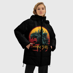 Женская зимняя куртка Oversize Godzilla Годзилла - фото 2