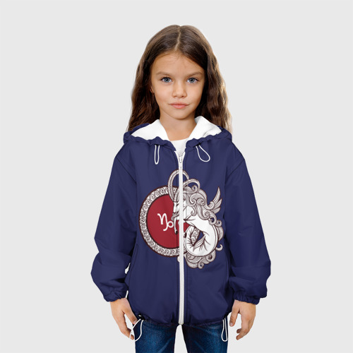 Детская куртка 3D Козерог Знак Зодиака, цвет белый - фото 4