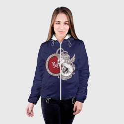 Женская куртка 3D Козерог Знак Зодиака - фото 2