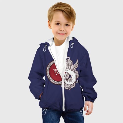 Детская куртка 3D Козерог Знак Зодиака, цвет белый - фото 3