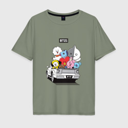 Мужская футболка хлопок Oversize BT21