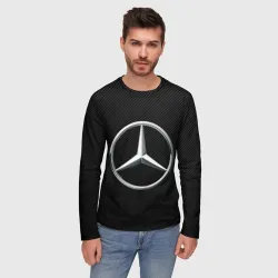 Мужской лонгслив 3D Mercedes-Benz AMG - фото 2