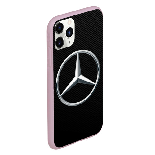 Чехол для iPhone 11 Pro матовый Mercedes-Benz AMG, цвет розовый - фото 3