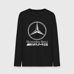 Мужской лонгслив хлопок Mercedes-Benz AMG Мерседес АМГ