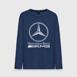 Мужской лонгслив хлопок Mercedes-Benz AMG Мерседес АМГ