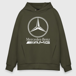 Мужское худи Oversize хлопок Mercedes-Benz AMG Мерседес АМГ