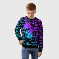 Детский свитшот 3D Fortnite X Marshmello Фортнайт - фото 2