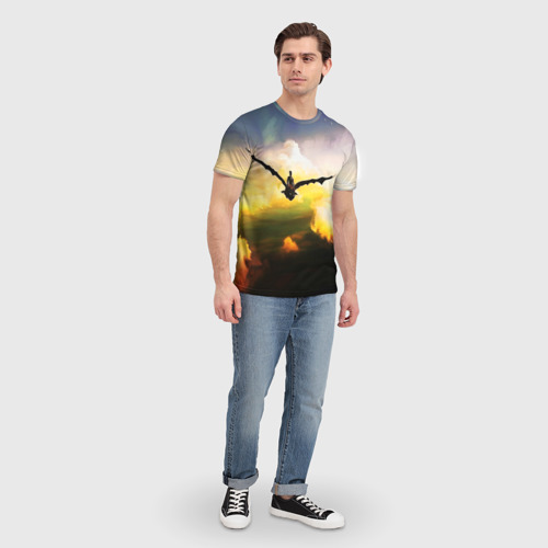 Мужская футболка 3D Как приручить дракона, цвет 3D печать - фото 5